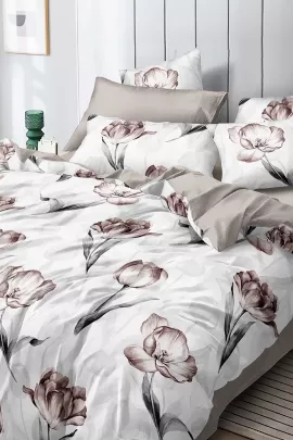 Постельное белье поплин эксклюзив на молнии - Асти