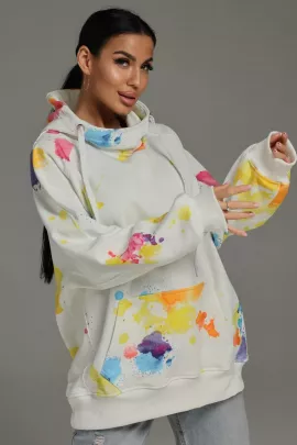 Ваниль худи женское (экрю)