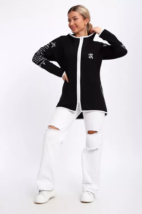 Туника женская 221520 черная последний размер