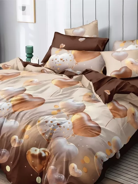 Постельное белье поплин эксклюзив на молнии - Нежные чувства