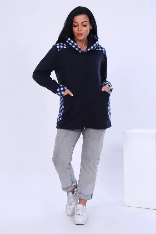 Толстовка 93648 синий последний размер