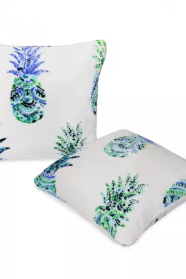 Ананасы наволочка декоративная велсофт