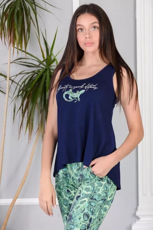 Майка 8127 темно-синий последний размер