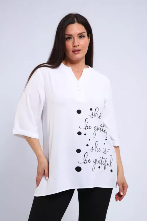Туника 491467 белый последний размер