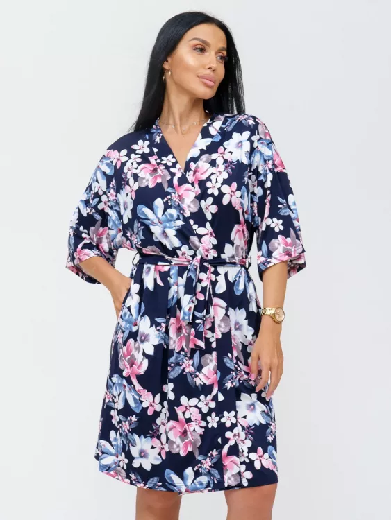 Токио(синий) халат