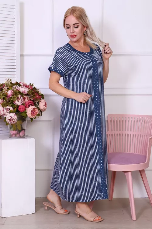 Платье 43149 полоса последний размер