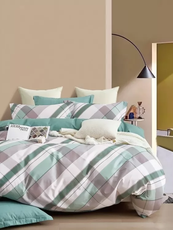 Постельное белье сатин элит на молнии - Агава