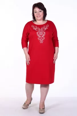 Платье женское 4-28д (красный)