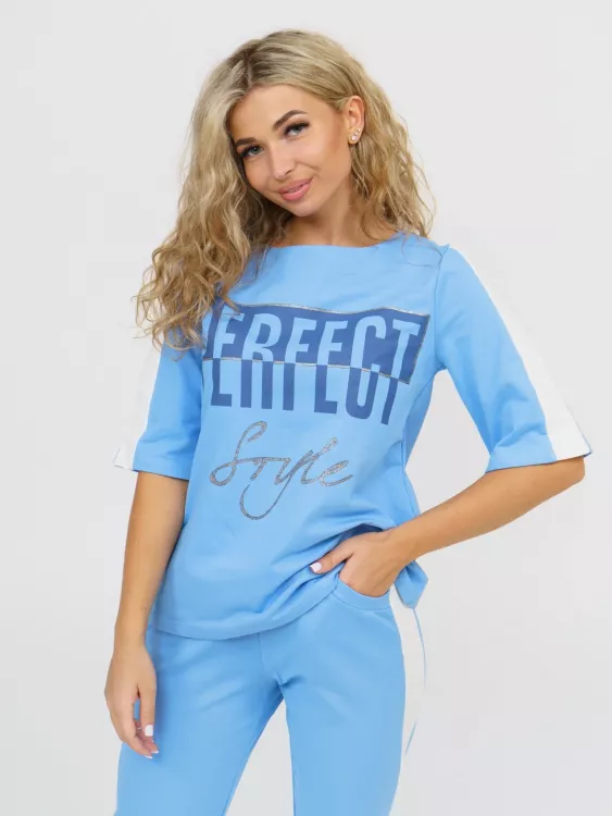 Костюм женский Перфект (голубой)