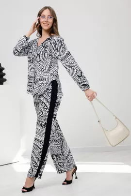 Брюки 8362 орнамент последний размер