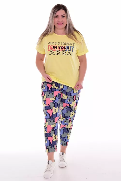 Пижама женская 5-309а (лимон)