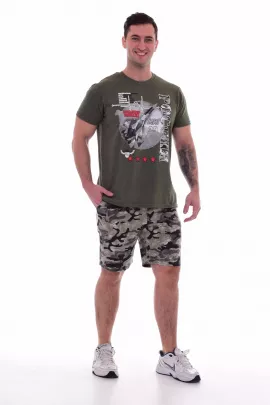 Пижама мужская 9-126а (хаки-меланж), МИГ-29