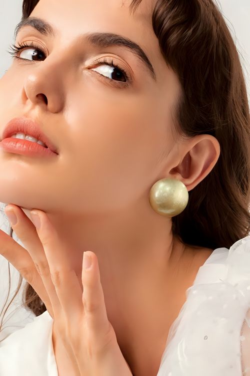 Суперлегкие Серьги "Полусфера" + Подарок