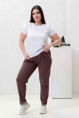 Брюки 0217 шоколад последний размер