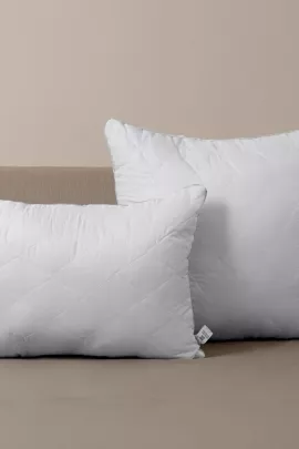 Подушка "Уют" микрофибра серебро