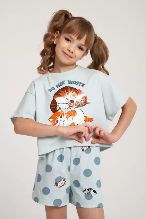 Пижама для девочки Котята ПД-019-077