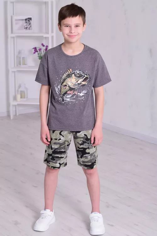 Пижама подростковая 11-069 (антрацит),