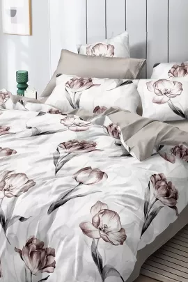 Постельное белье поплин эксклюзив на молнии - Асти