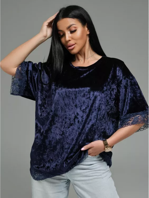 Андреа футболка женская (синий)