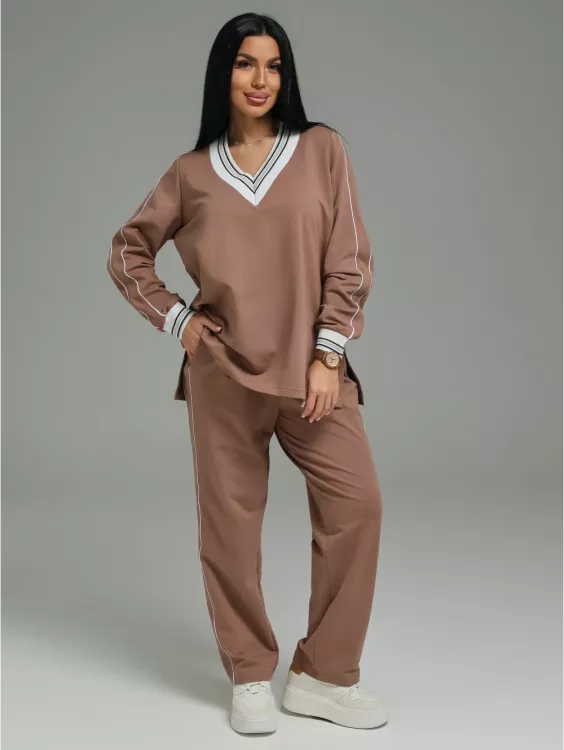 Акцент костюм женский (кофе)