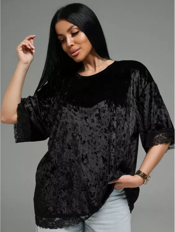 Андреа футболка женская (черный)