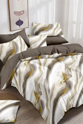 Постельное белье поплин эксклюзив - Золотая волна