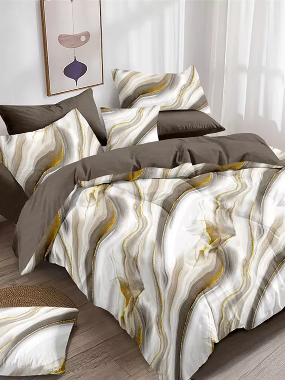 Постельное белье поплин эксклюзив - Золотая волна