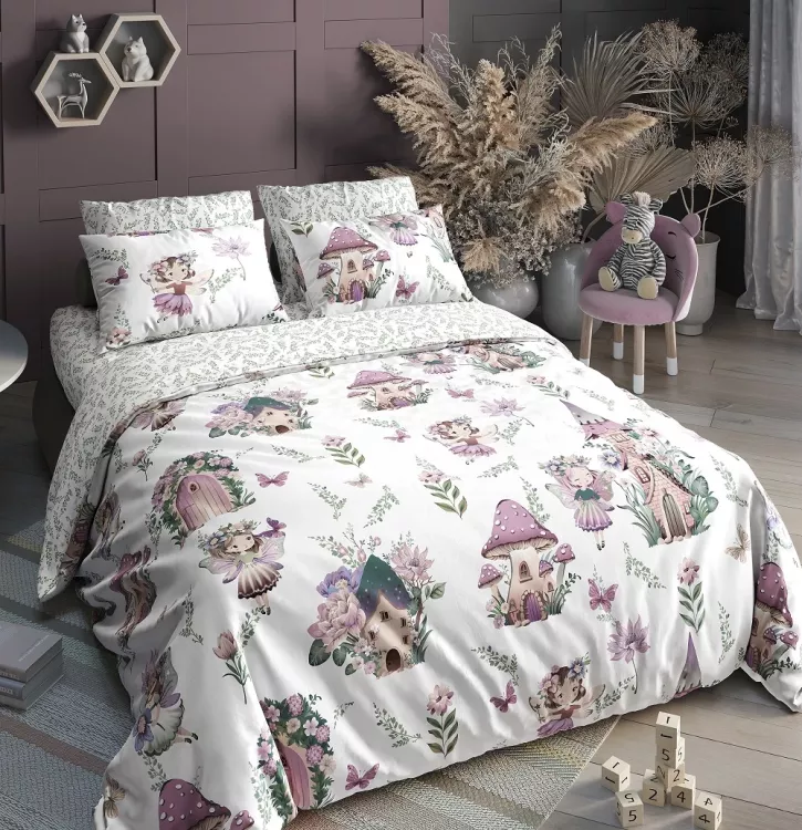 Лесные феи КПБ поплин подростковый