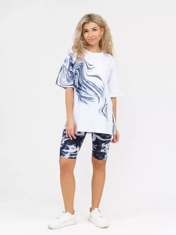 Костюм Молния (белый-черный)