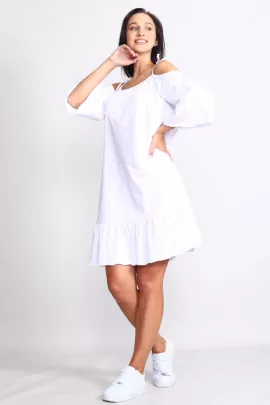 Платье 15489 белый последний размер
