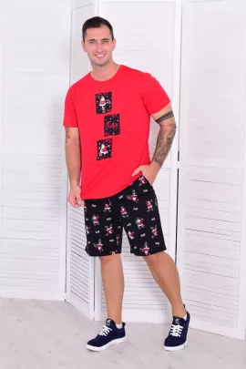 Пижама мужская 9-216 (красный)