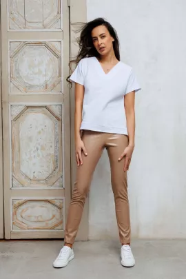 Леггинсы 34357 бежевый последний размер