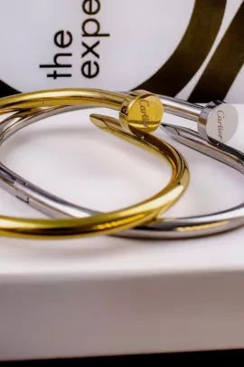 Стальной браслет Картье Гвоздь + Подарок последний размер