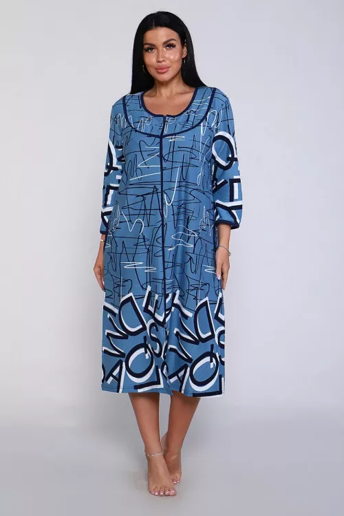 Халат 51065 синий последний размер