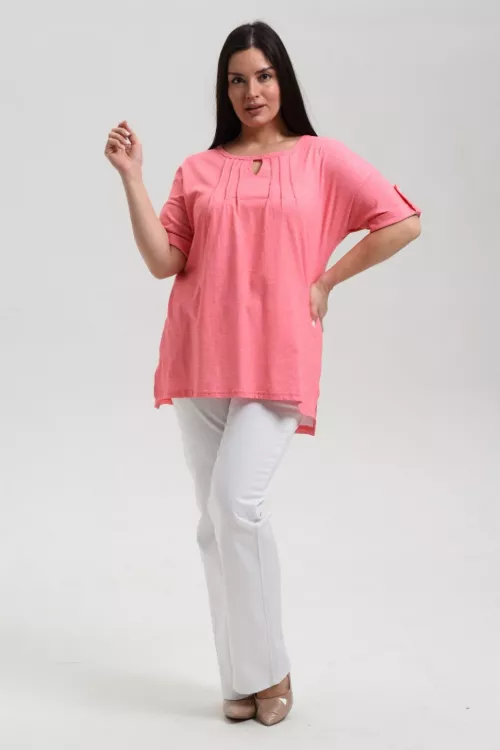 Туника 3428 коралл последний размер