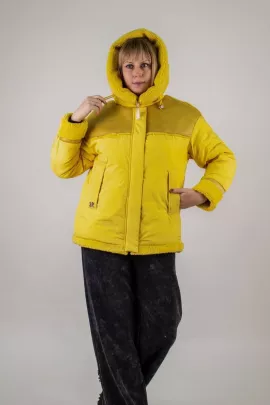 Куртка 313 с верблюжьей шерстью желтый последний размер