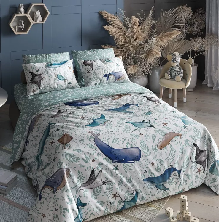 Киты КПБ поплин 1.5СП подростковый