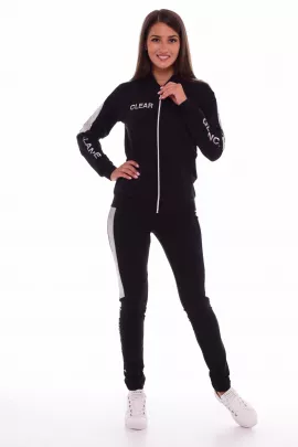 Костюм 5-220 черный + серебро последний размер