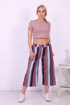 Брюки-кюлоты Джина-2 полоса последний размер