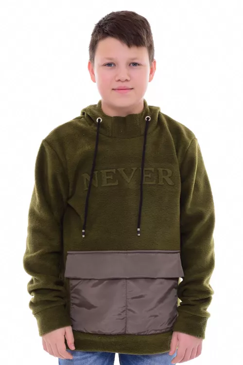 Толстовка подростковая 11-044б (хаки)