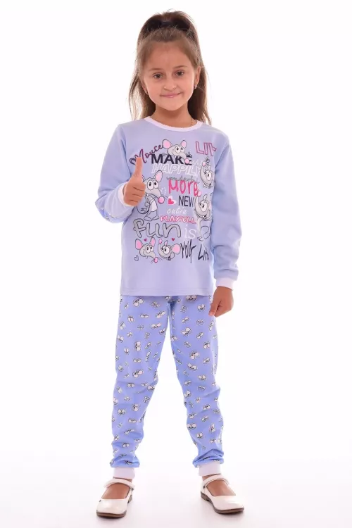 Пижама подростковая 12-019а (голубой)