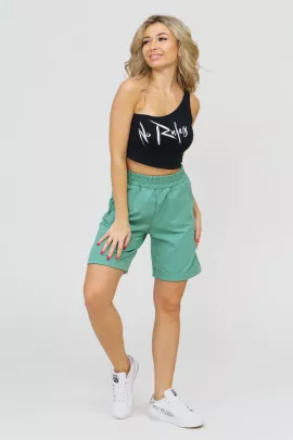 Ш-02 НСД Шорты женские (футер) Оливковый