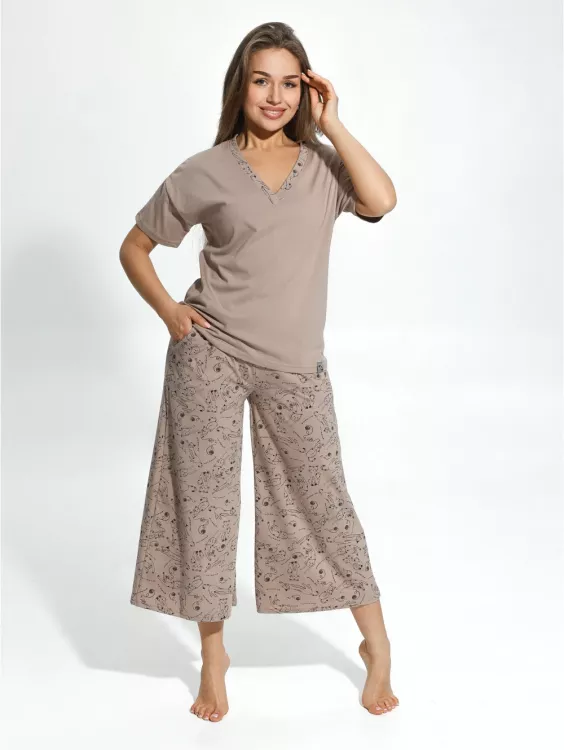 Мурка пижама женская (кофе)