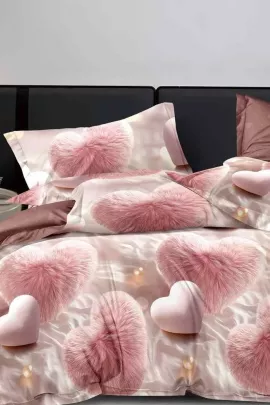 Постельное белье поплин эксклюзив на молнии - Перламутр