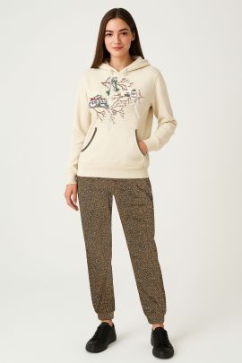 Женский домашний костюм брюками и кофтой 226