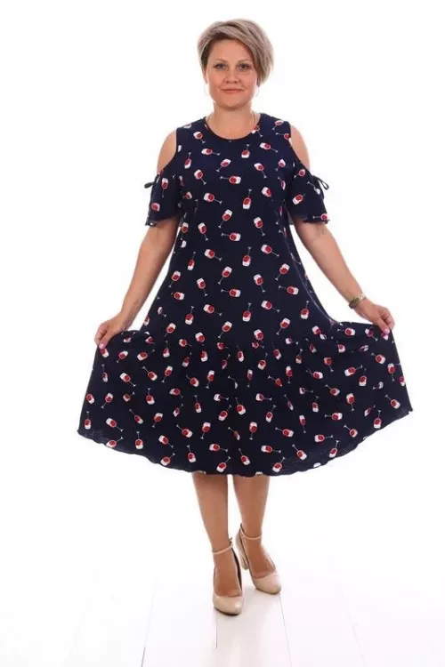 Платье Тропиканка бокалы последний размер