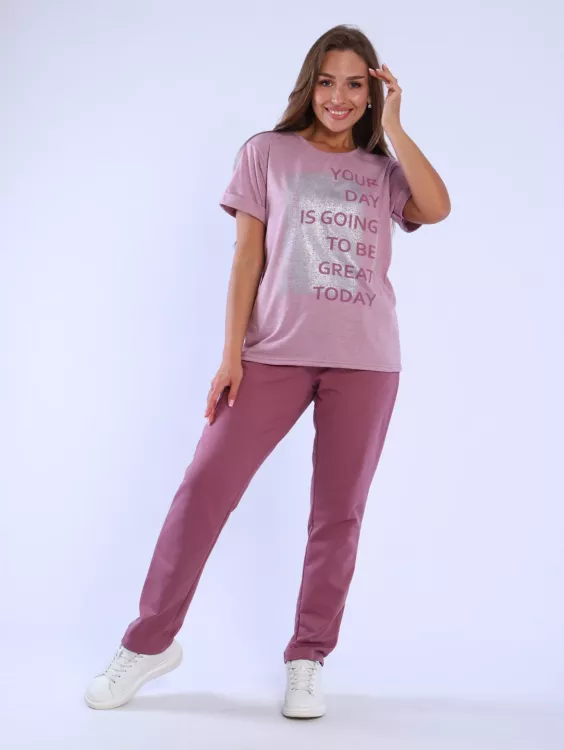 Костюм женский 5-332б (пепельная роза)