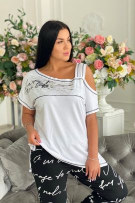 Туника 1853 белый последний размер