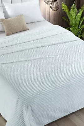 Вертикаль(пломбир) плед велсофт