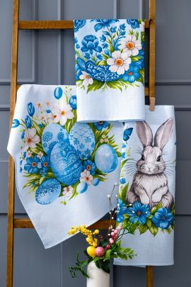 Пасхальные истории набор полотенец вафельных